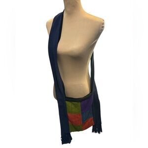 Bohemian Purse Multicolored Zippered Made In Nepal By Avatar 100% Cotton Pocket.